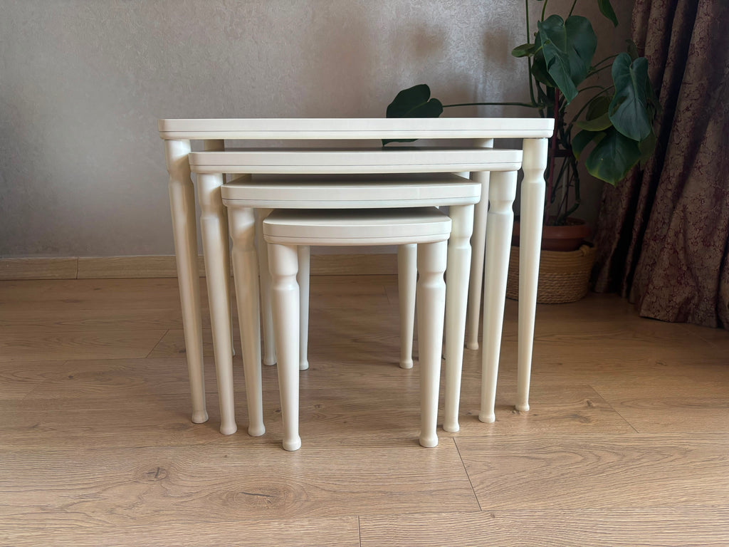 Cream mdf side coffee table
