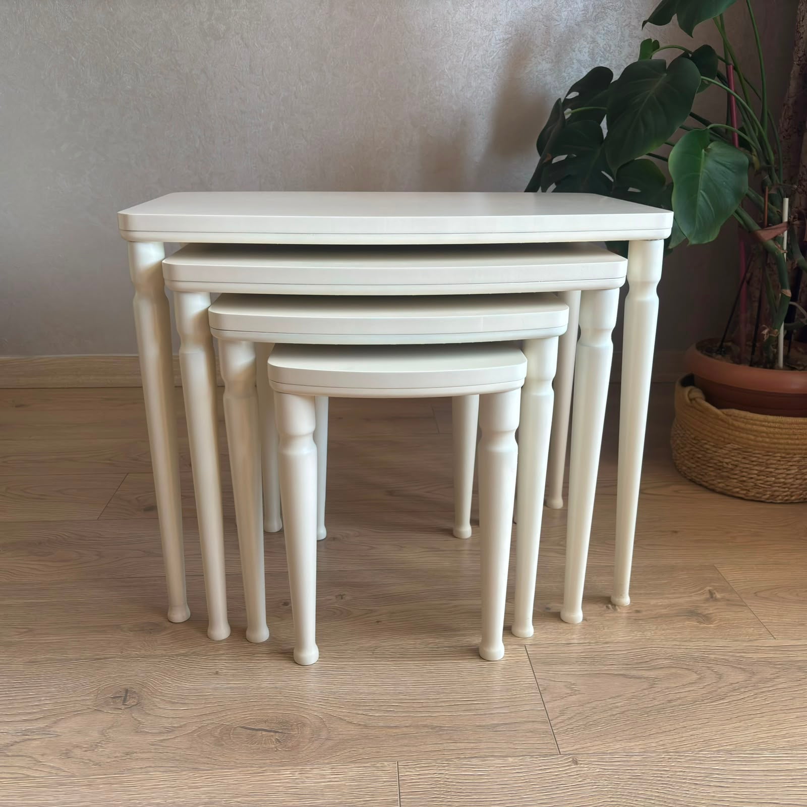 Cream mdf side coffee table