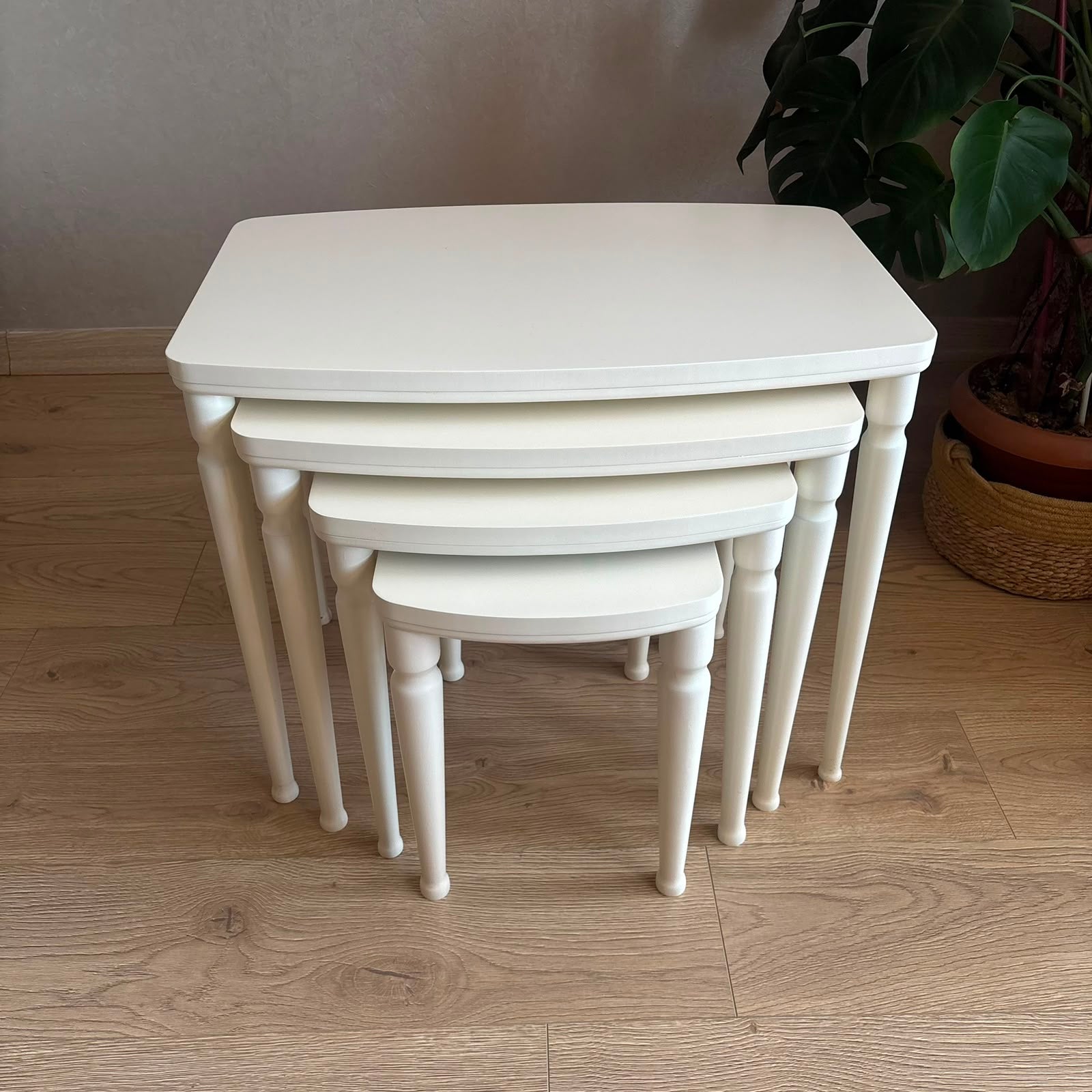 Cream mdf side coffee table