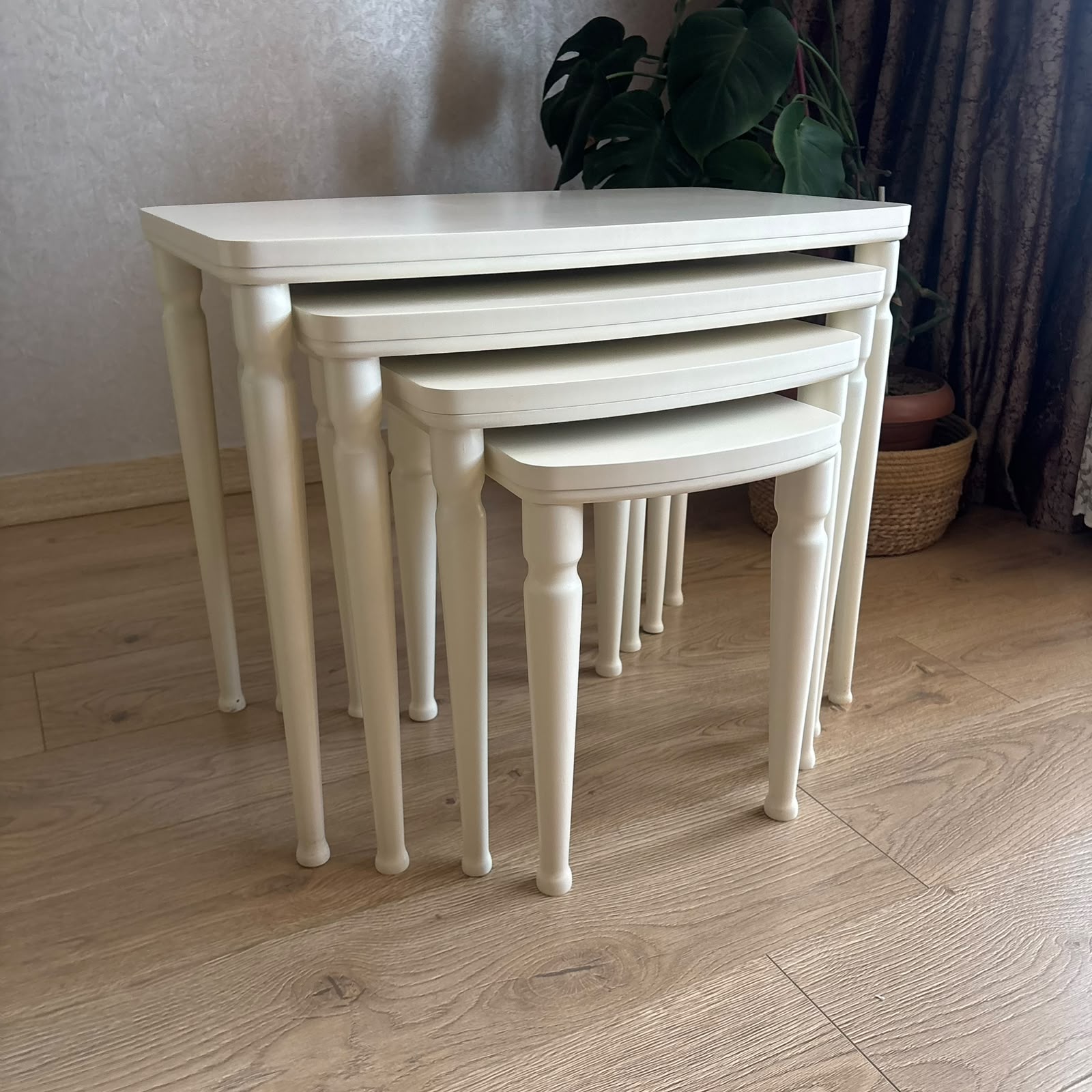 Cream mdf side coffee table