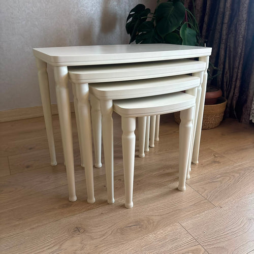 Cream mdf side coffee table